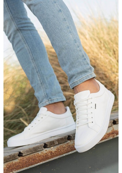 Erkek Spor Ayakkabı BEYAZ BEYAZ