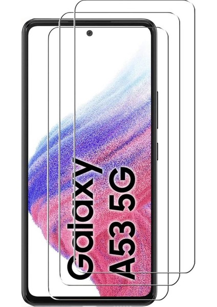 Samsung Galaxy A53 Temperli Cam Ekran Koruyucu 9h Ultra Koruma (3 Adet)