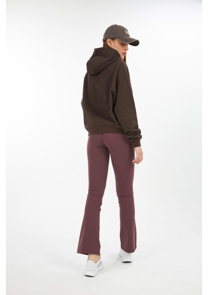 Kadın/reglan Kol / Kapüşonlu / Kanguru Cepli/ Oversize Sweatshirt /yüksek Gramajlı Diagonal 3 Iplik