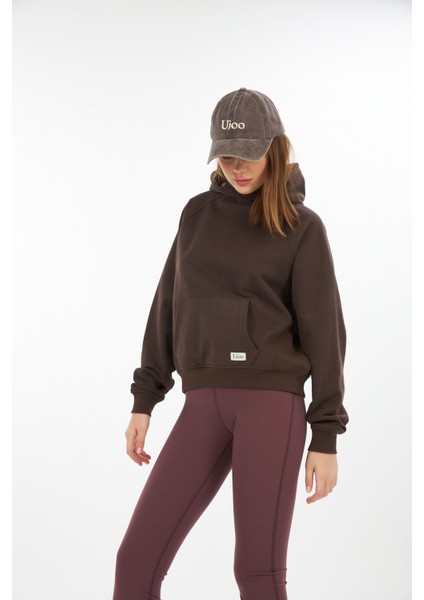 Kadın/reglan Kol / Kapüşonlu / Kanguru Cepli/ Oversize Sweatshirt /yüksek Gramajlı Diagonal 3 Iplik