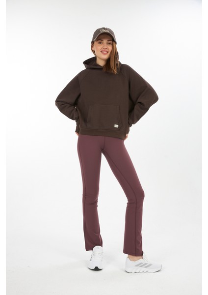 Kadın/reglan Kol / Kapüşonlu / Kanguru Cepli/ Oversize Sweatshirt /yüksek Gramajlı Diagonal 3 Iplik