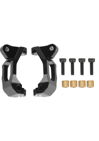 2 Adet Metal Ön C-Tekeri Blok Axial Jr. AX90052 AXI90069 1/18 Rc Araba Yükseltme Parçaları, Siyah (Yurt Dışından)
