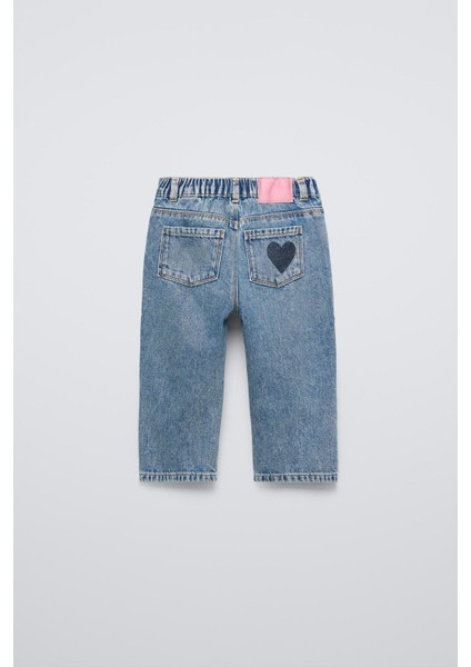 Kız Çocuk Kalpli Denim P fiyatları