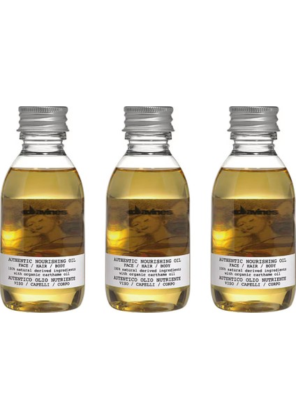 Ekonomik Üçlü Davines Authentic Nourishing Besleyici Yağ 140ML - %100 Orijinal %100 Doğal