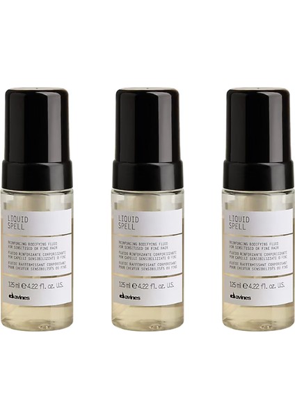 Ekonomik Üçlü Davines Liquid Spell Reinforcing SaÇ Güçlenmesine Hacim Sıvısı 125ML - %100 Orijinal %100 Doğal
