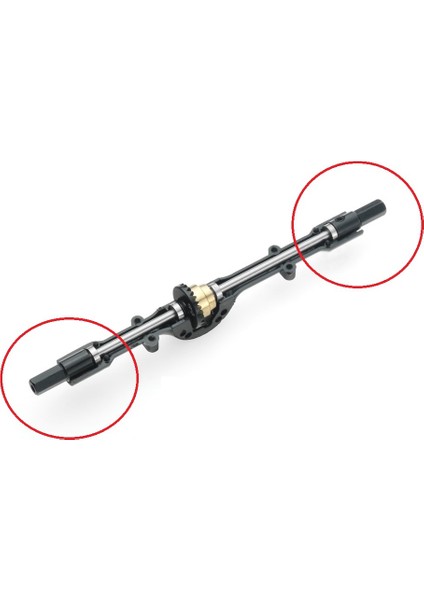 4 Adet Metal Arka Aks Mili D12 C14 C24 C34 B14 B24 C16 B36 Mn D90 MN99S Rc Araba Yükseltme Parçaları Aksesuarları (Yurt Dışından)