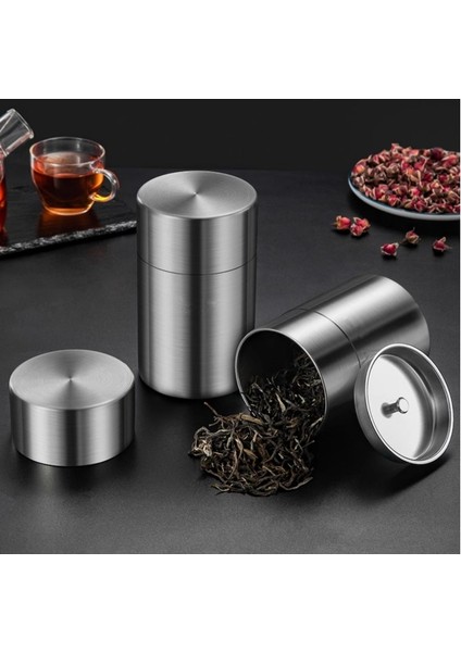 550ML Depolama Konteynerleri Kahve Çekirdekleri Paslanmaz Çelik Depolama Kutuları Sızdırmazlık Kutuları Neme Dayanıklı Çay Kutuları Sızdırmazlık Kutuları Neme (Yurt Dışından)