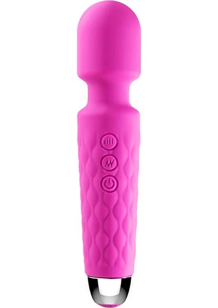 Pembe Tilki Bükülebilir Başlıklı Wand Vibratör Pembe