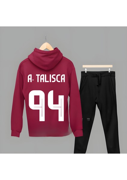 Anderson Talisca Sırt Forma Baskılı Unisex Kapüşonlu Sweatshirt Eşofman Takımı
