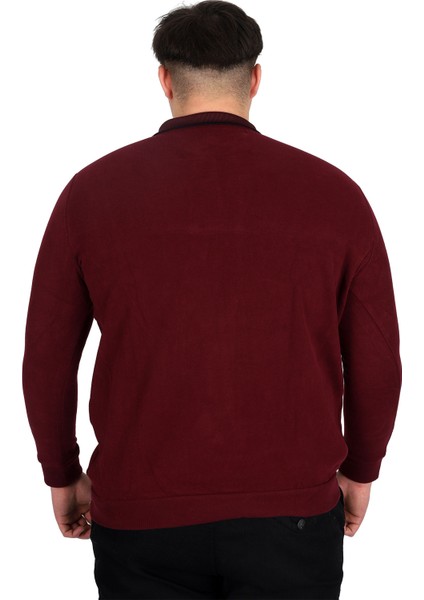 Mode Xl Büyük Beden Erkek Sweat Polo Selanik Horse 23440 Bordo fırsatları