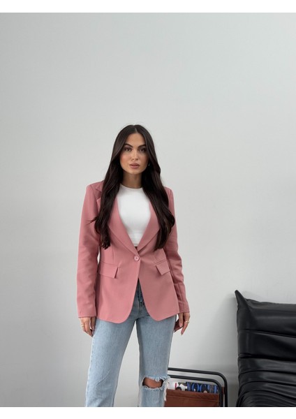 Kadın Blazer Ceket Kısa Düğmeli Astarlı Vatkalı Ceket fiyatları