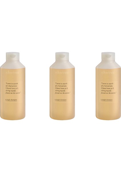 Ekonomik Üçlü Davines A Single Günlük Kullanım Için Nemlendirici Şampuan 250ML - %100 Orijinal %100 Doğal