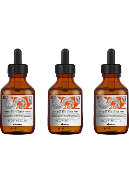 Ekonomik Üçlü Davines Energizing Thickening Saç Kalınlaştırıcı Tonik 100ML - %100 Orijinal %100 Doğal