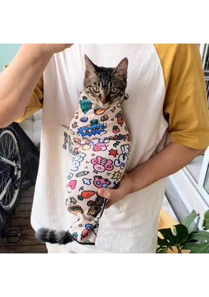 -Sihirli Kendinden Yapışkanlı Velcro Kedi Kundağı