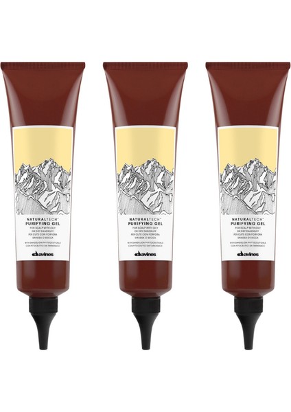 Ekonomik Üçlü Davines Purifying Kepeğe Karşı Bakım Jeli 150ML - %100 Orijinal %100 Doğal