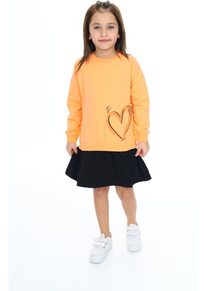 Kız Çocuk Baskılı Elbise