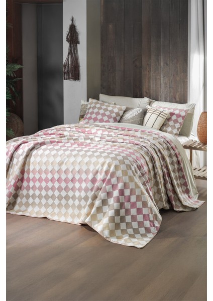 Beloise Multi Pamuk Çift Kişilik Yatak Örtüsü