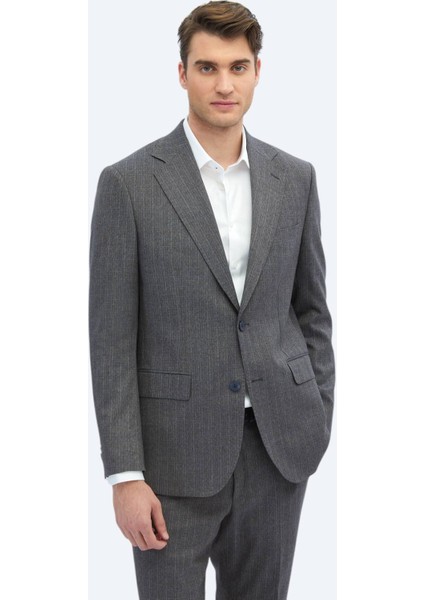 Açık Lacivert Mikro Comfort Fit Takım Elbise