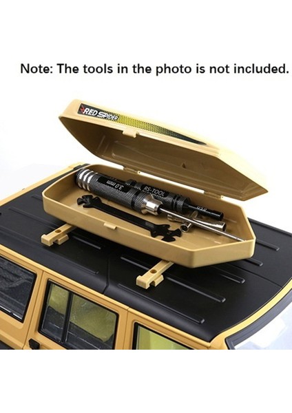 Trx4 Trx6 Eksenel SCX10 Iıı 90046 AXI03007 1/10 Rc Paletli Parçaları Için Sabitleme Rayları ile Tavan Bagaj Bagaj Kutusu, 2 (Yurt Dışından)