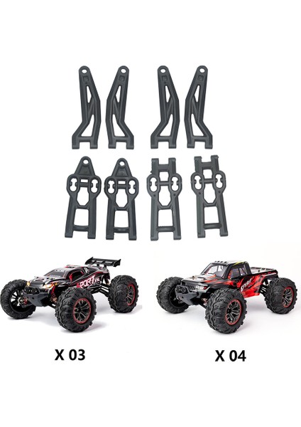 8 Adet Ön Arka Üst Alt Salıncak Kolu Xlf X03 X04 X-03 X-04 1/10 Rc Araba Fırçasız Kamyon Parçaları Aksesuarları (Yurt Dışından)