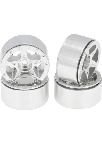 Eksenel SCX24 90081 1/24 Rc Paletli Araba 4 Adet 1.0 Metal Beadlock Tekerlek Jantları Tekerlek Hub Yükseltme Parçaları Aksesuarları, 2 (Yurt Dışından)
