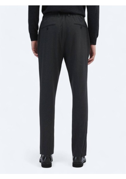 Antrasit Örme Jogging Fit Casual Pantolon