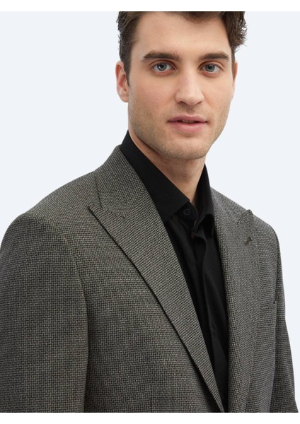 Vizon Desenli Modern Fit Ceket modelleri
