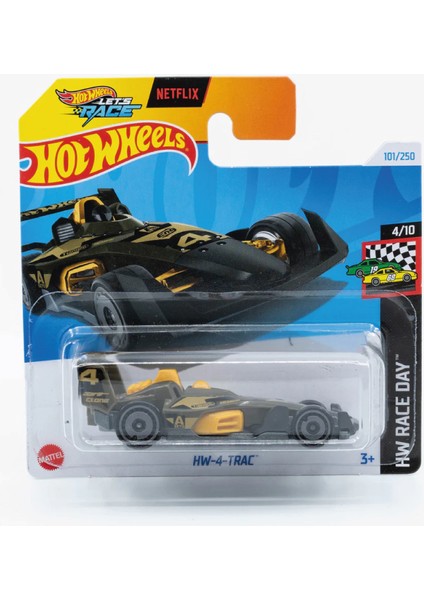 1/64 Ölçek Tekli Regular Arabalar HTD81 Hw Race Day / Hw-4-Trac (Siyah)