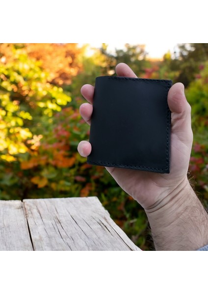 Cy Leather Orion Siyah Hakiki Deri El Yapımı Erkek Cüzdanı fırsatları