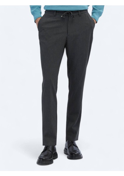 Antrasit Örme Jogging Fit Casual Pantolon