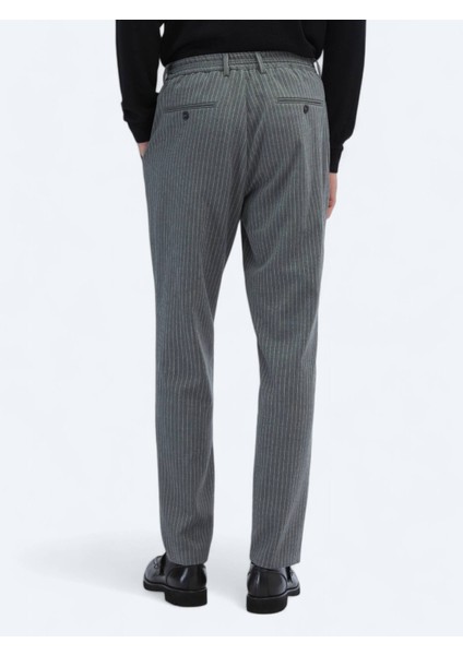 Gri Örme Jogging Fit Casual Pantolon