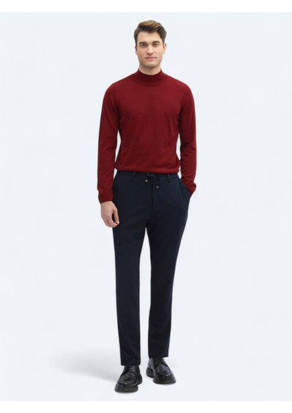 Lacivert Örme Jogging Fit Casual Pantolon