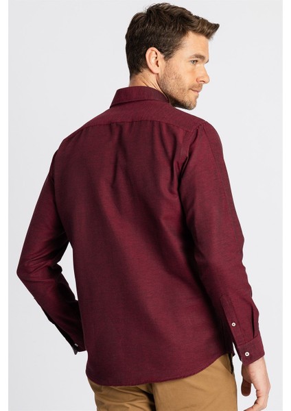 Classic Fit Bol Kesim Poplin Oxford Çiçek Garnili Uzun Kol Gömlek fırsatları