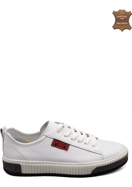 Erkek Sneaker Hakiki Deri Ayakkabı 002Y24E4073
