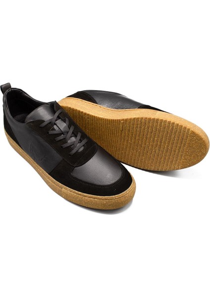 Erkek Sneaker Hakiki Deri Ayakkabı 082Y24E40714 indirimleri