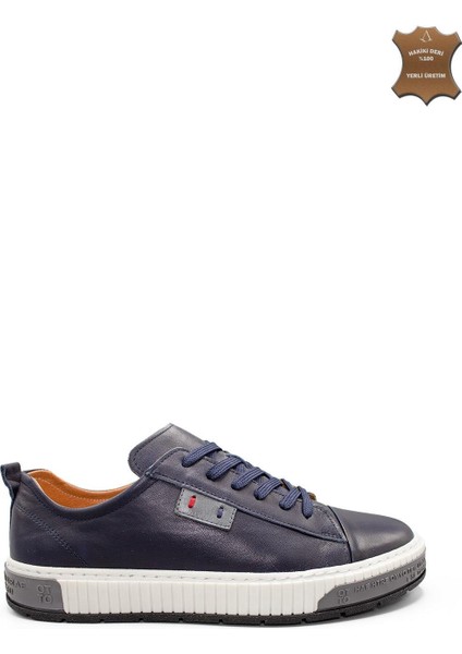 Erkek Sneaker Hakiki Deri Ayakkabı 002Y24E4073