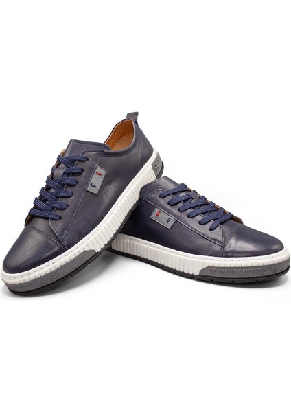 Erkek Sneaker Hakiki Deri Ayakkabı 002Y24E4073