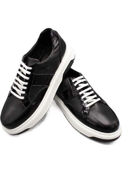 Erkek Sneaker Hakiki Deri Ayakkabı 031Y24E5788