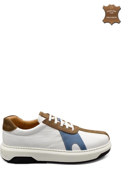 Erkek Sneaker Hakiki Deri Ayakkabı 031Y24E5790