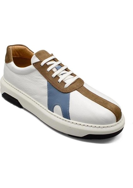 Erkek Sneaker Hakiki Deri Ayakkabı 031Y24E5790