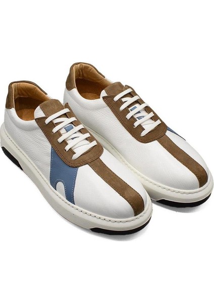 Erkek Sneaker Hakiki Deri Ayakkabı 031Y24E5790