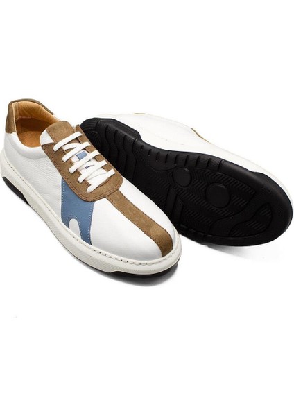 Erkek Sneaker Hakiki Deri Ayakkabı 031Y24E5790