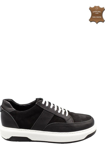 Erkek Sneaker Hakiki Deri Ayakkabı 031Y24E5788