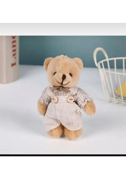 Çift Peluş Ayıcıklı Anahtarlık Sevimli Kız Erkek Oyuncak Ayıcık