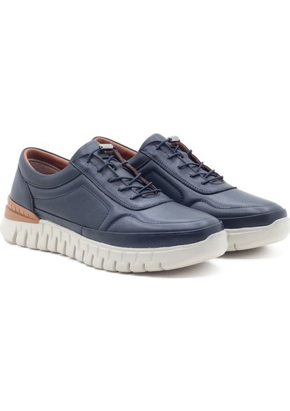 Deri Erkek Spor Yürüyüş Ayakkabısı 1863 Lacivert