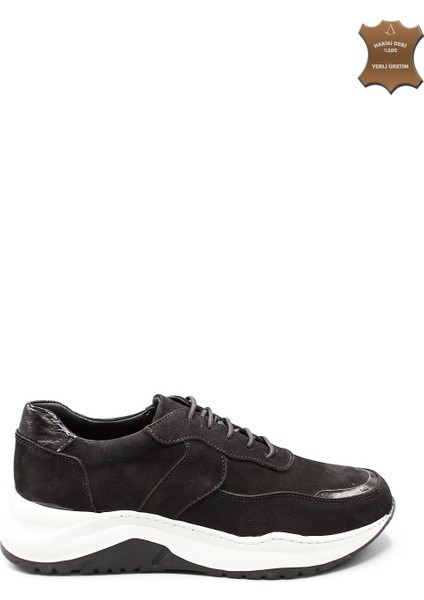 Erkek Sneaker Hakiki Deri Ayakkabı 031Y24E5789