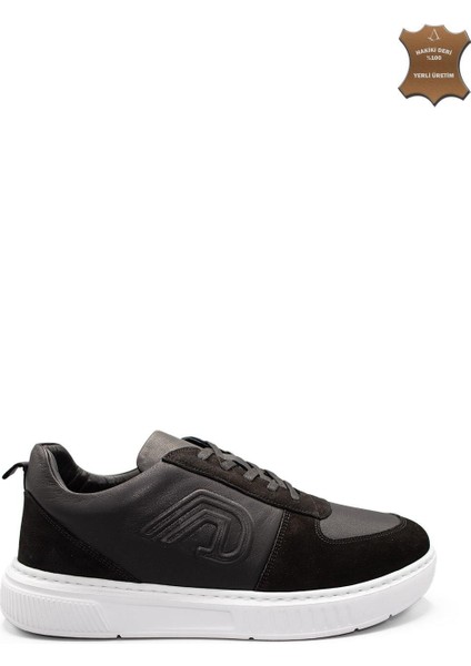 Erkek Sneaker Hakiki Deri Ayakkabı 082Y24E40726