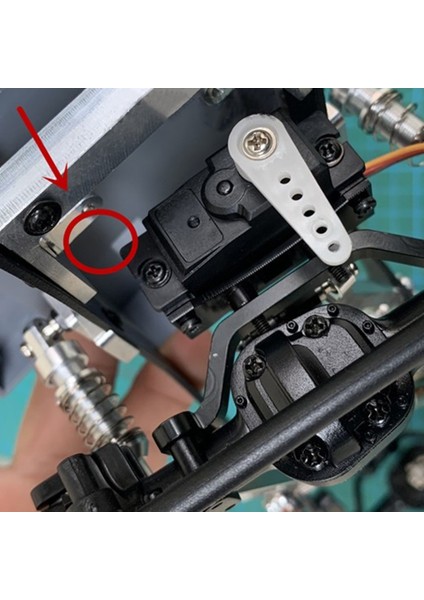 Metal Tampon Montaj Braketi C14 C24 C24-1 C34 B14 B24 B16 B36 Mn D90 MN99S Rc Araba Yükseltme Parçaları, Gümüş (Yurt Dışından)