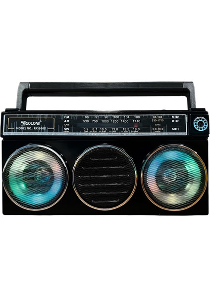 RX-666D Nostalji Radyo Kablosuz Hoparlör - Speaker