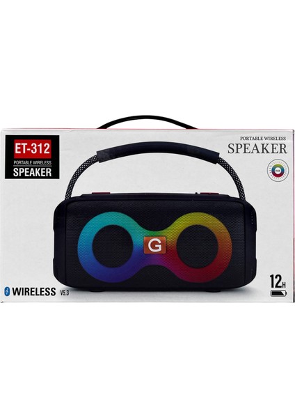 ET-312 Party Box Kablosuz Hoparlör - Speaker indirimleri
